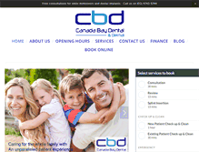 Tablet Screenshot of canadabaydental.com.au